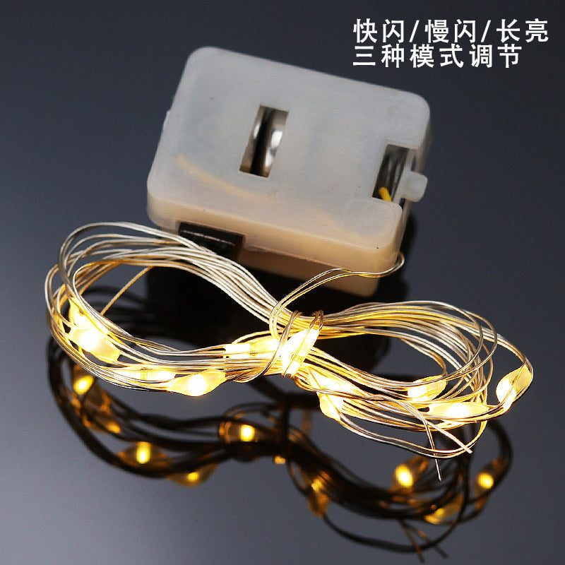 Wholesale LED String Lights with Copper Wire and Flowers