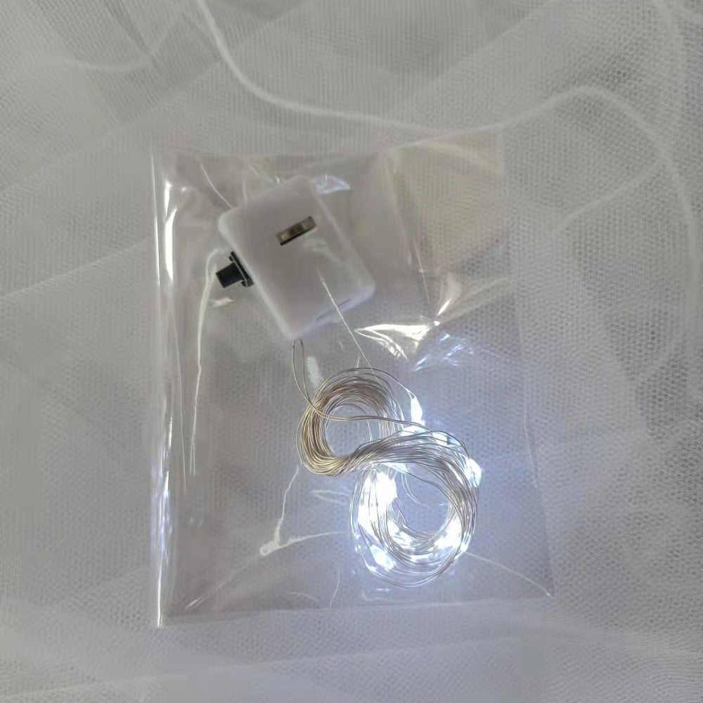 Wholesale LED String Lights with Copper Wire and Flowers