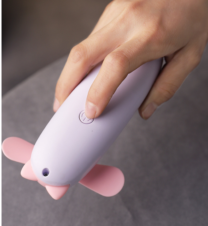 Cartoon Mini USB Fan with Night Light and Sand Design