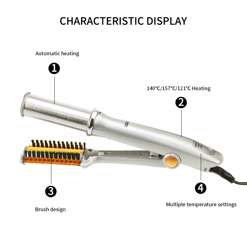 Curling Iron, Flat Iron, Hair Straightener Set