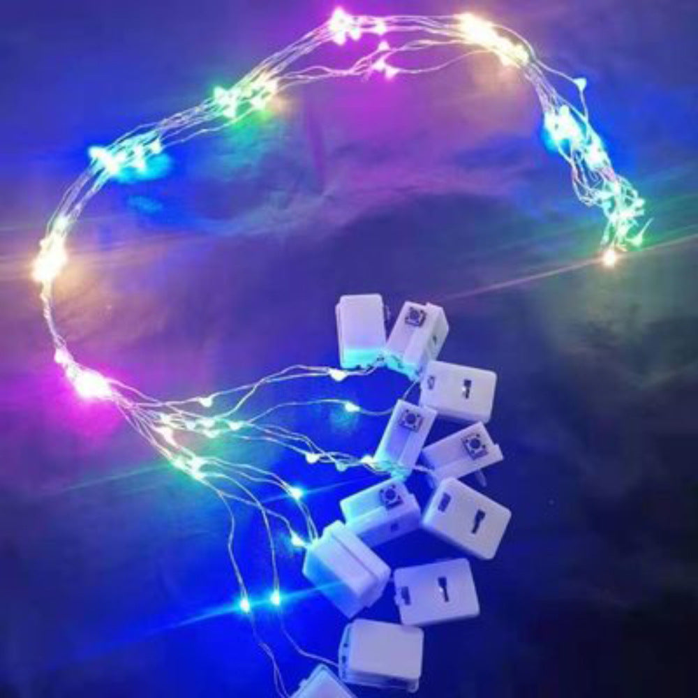 Wholesale LED String Lights with Copper Wire and Flowers