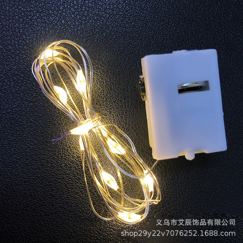 Wholesale LED String Lights with Copper Wire and Flowers